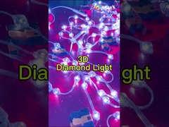DMX Control LED String Lights DC12V IP67 With 70lm Lamp Luminous Flux